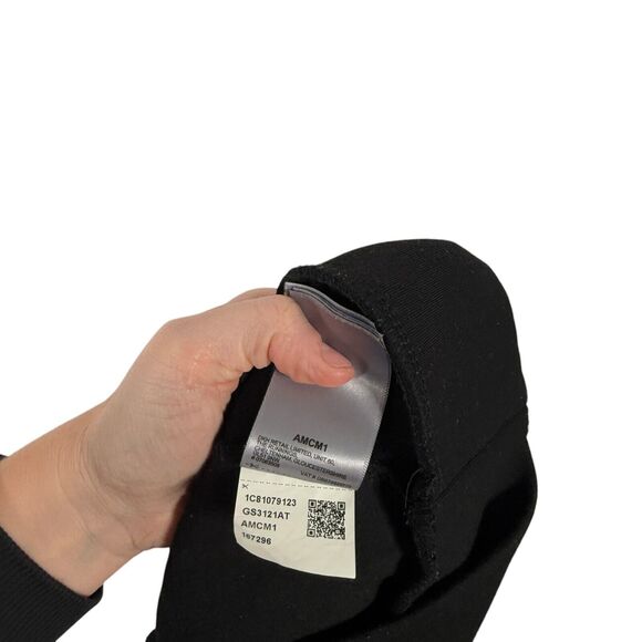 Superdry Sport Black Leopard Sweatshirt Yoga Casual Gym Lounge Womens US 8 UK 12 - Picture 8 of 8